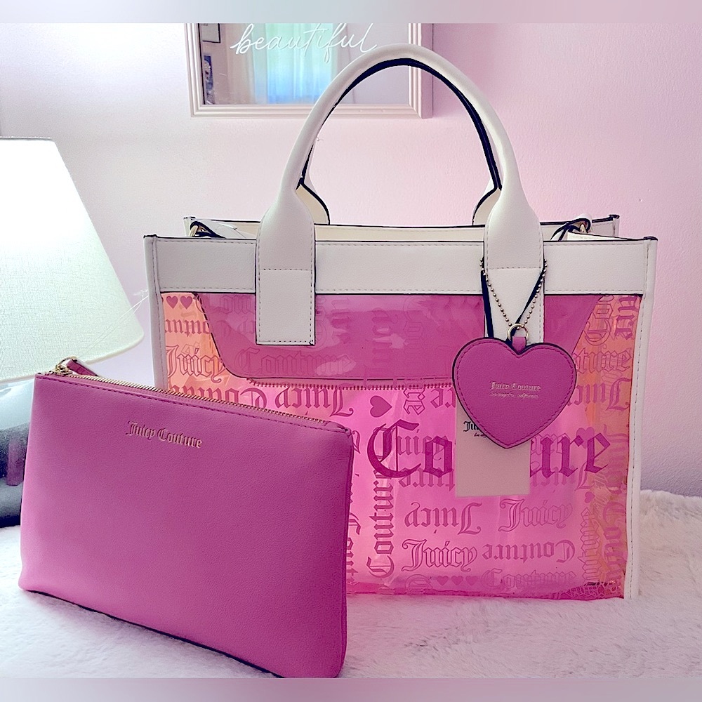 Juicy Couture heart multi Beachin large tote